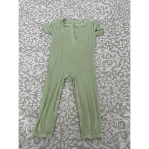 Kyte Baby Pajamas Unisex 6-12M Light Green Snap Footless Bamboo Casual